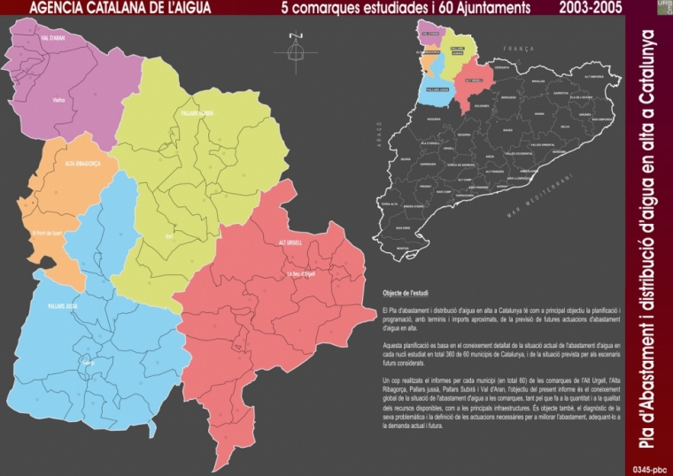 Plan de abastecimiento y distribución de agua en alta en Cataluña