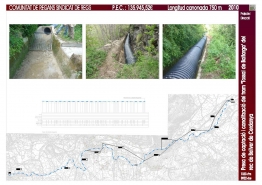 Presa de captación y canalización del tramo 